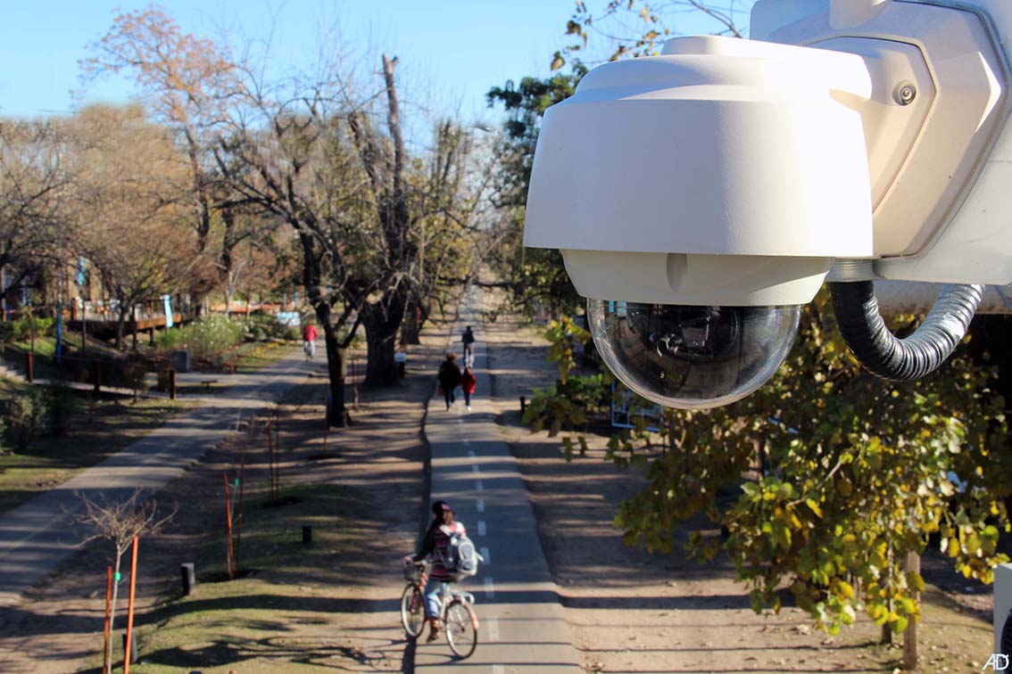 Cámaras en el corredor aeróbico