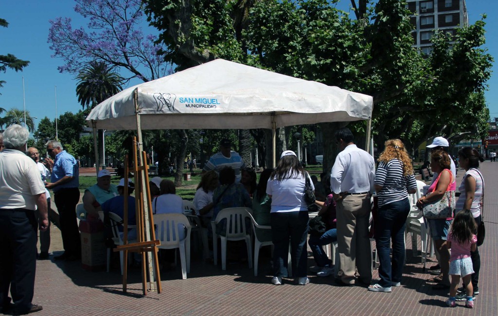 La gente se acercó al stand para pedir información sobre la diabetes