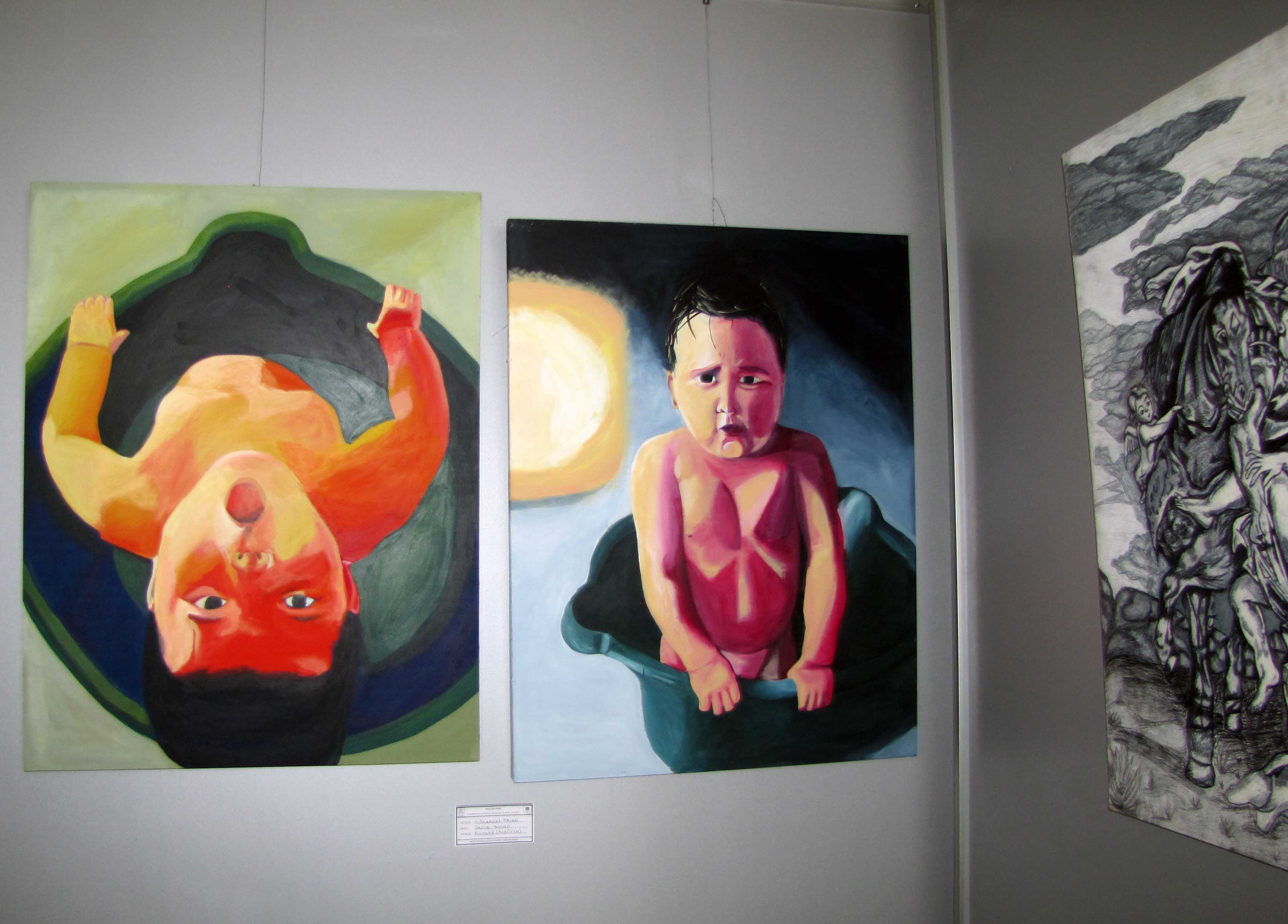 La muestra del taller de Artes Visuales se inauguró con obras de alto nivel