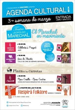 Continúa la agenda cultural con grandes espectáculos en San Miguel