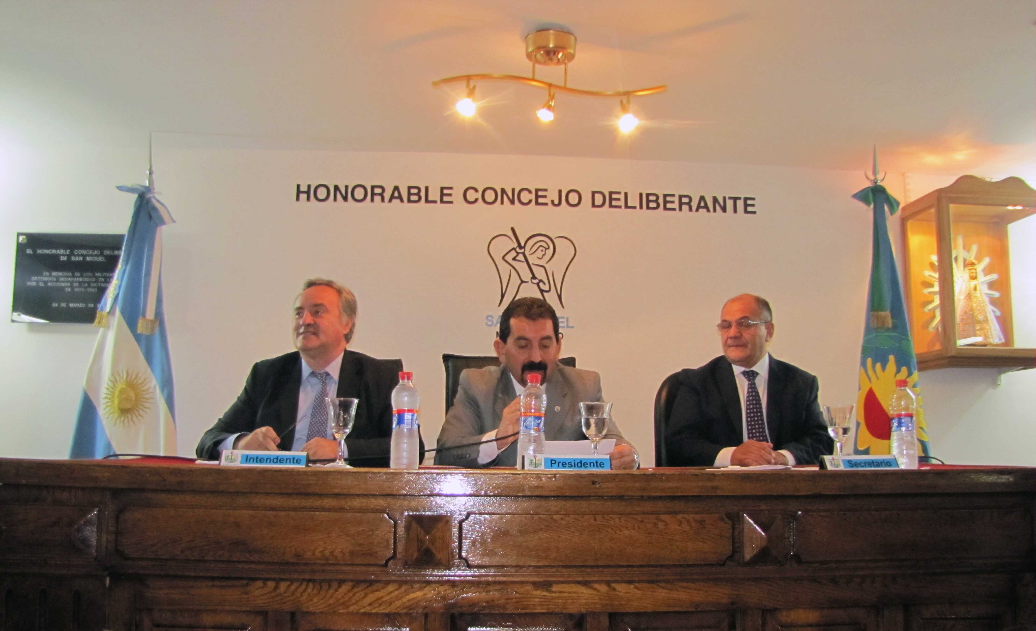 Con eje en Seguridad, Salud, Educación y Obras Públicas, Joaquín De la Torre inauguró las sesiones en el Concejo Deliberante de San Miguel