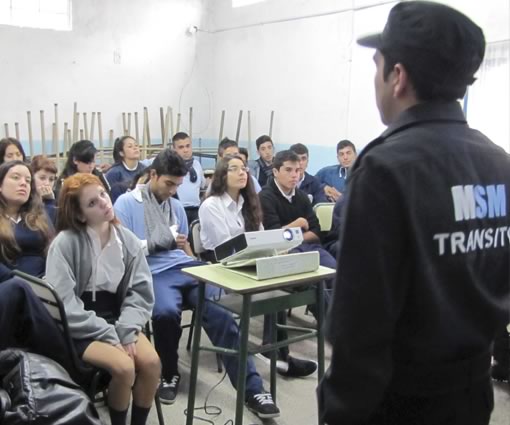 Charla de Educación Vial en las Escuelas de San Miguel