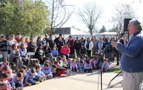 En el Día Nacional de los Jardines, Joaquín de la Torre inauguró más obras