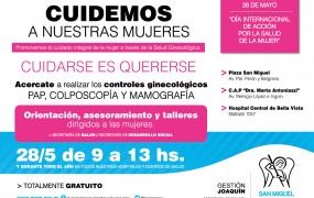 San Miguel organiza jornada por el Día de Acción por la Salud de la Mujer