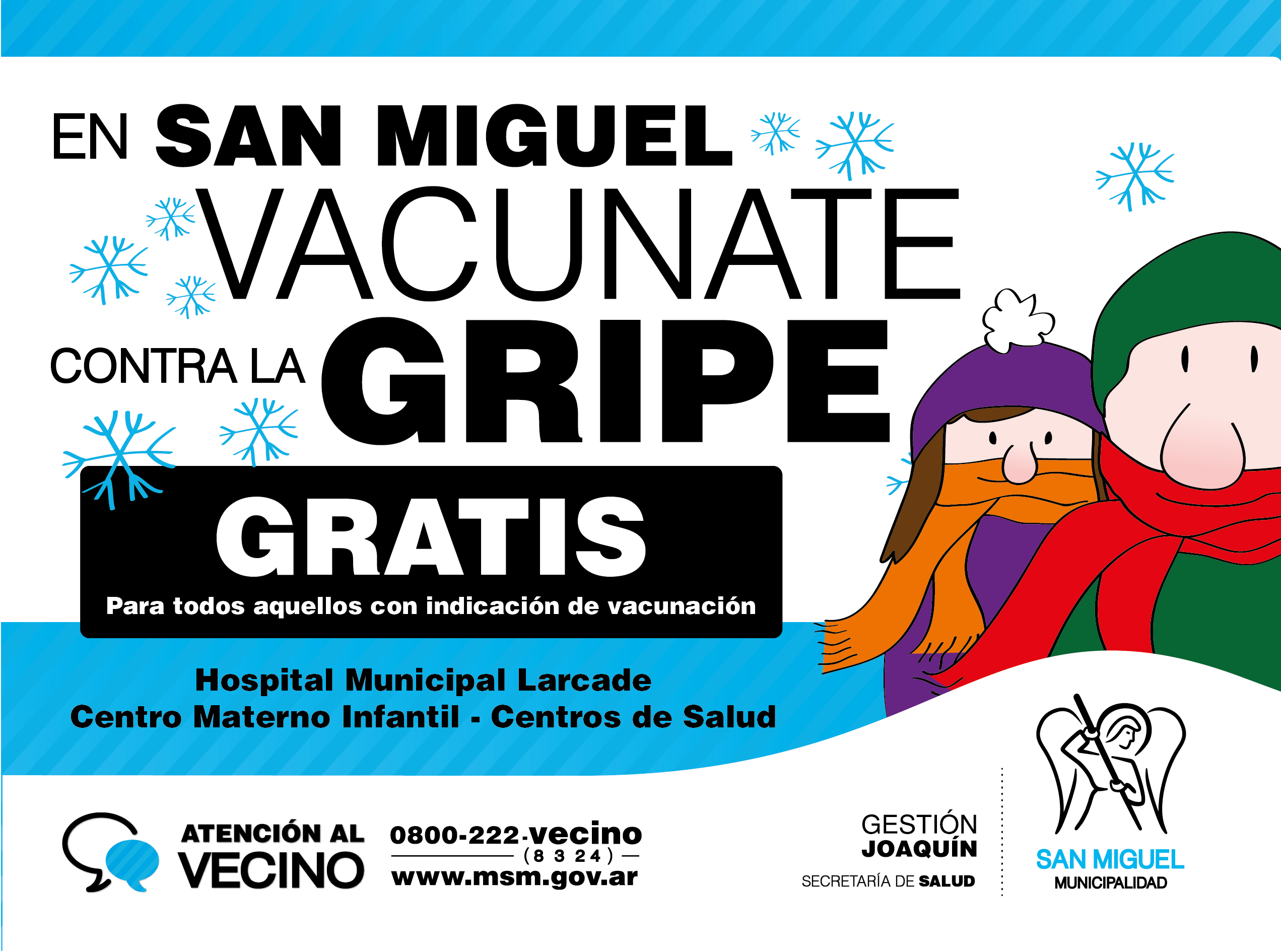 Continúa la Campaña de Vacunación gratuita en San Miguel