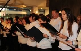 El coro del Salon Leon Gallardo