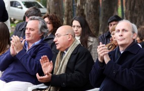 El intendente participó junto al obispo y al párroco del 25 aniversario de la escuela parroquial