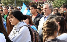 Joaquin de la Torre estuvo presente en la Plaza alentando a la Selección