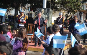 Joaquín saludó a los más de 2500 chicos