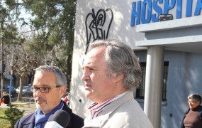 Joaquín de la Torre supervisó obras en la construcción del nuevo Hospital Central de Bella Vista