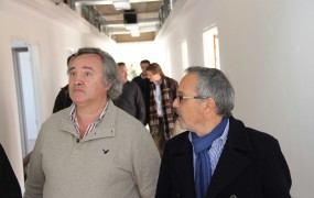 Joaquín de la Torre y el Secretario de Salud, Mario Russo supervisaron la construcción del nuevo Hospital Central de Bella Vista