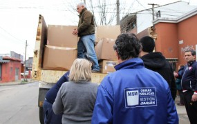 La Municipalidad de San Miguel dispuso un camión para el envio de las donaciones