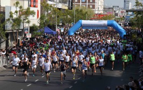 La largada fue desde Perón y Belgrano