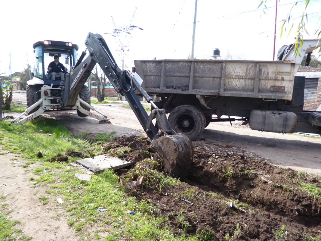 Continúan las tareas de zanjeo