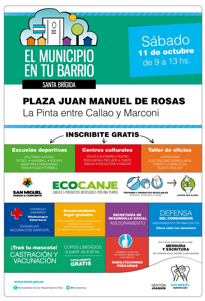 Vuelve a San Miguel el programa “El Municipio en tu Barrio”