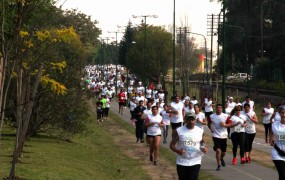 El corredor aerobico fue la pista de la maratón