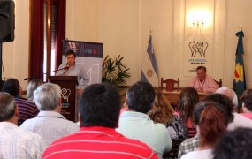 El secretario de obras participó del acto