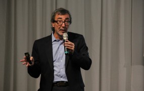 Javier Casas Rúa en su exposición