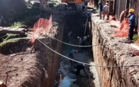 Avanza el tercero de los cuatro tramos de la obra hídrica de la cuenca santa fe barrio mitre