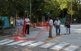 El secretario de Obras realizó la apertura simbólica del paso al tránsito en esa esquina