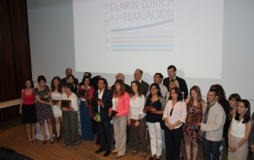 En la entrega de premios