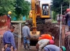 Comenzó el tercer tramo de la obra hidráulica en Barrio Mitre