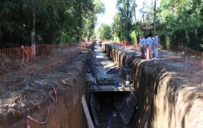 Se comenzarán las tareas de pavimentación luego de la obra hidráulica en la calle Santa Fe