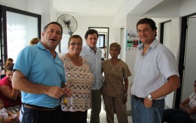 Pablo de la Torre, Jaime Méndez y Max Perkins visitaron el Centro de Salud René Favaloro