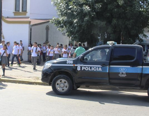 Junto al inicio de clases, comenzó el operativo de seguridad que protege a todo el corredor escolar