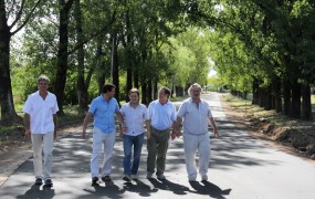 Joaquín recorrió el velódromo junto a Ariel Dalbene, Jaime Méndez, Pablo de la Torre y Max Perkins