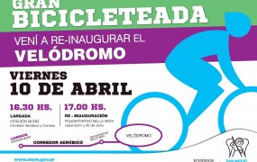 Gran Bicicleteada y reinaguración del nuevo Velódromo municipal