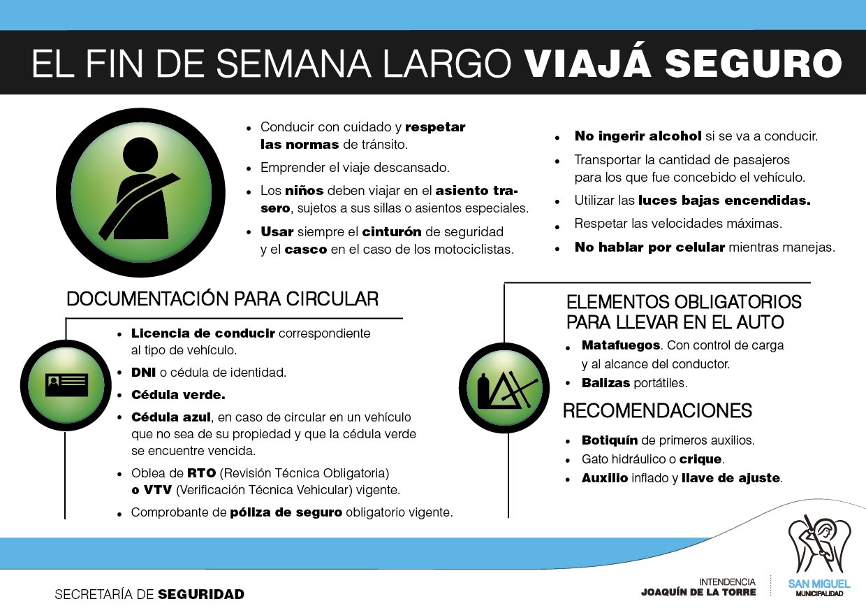 Campaña de Seguridad Vial: “Viaja Seguro”