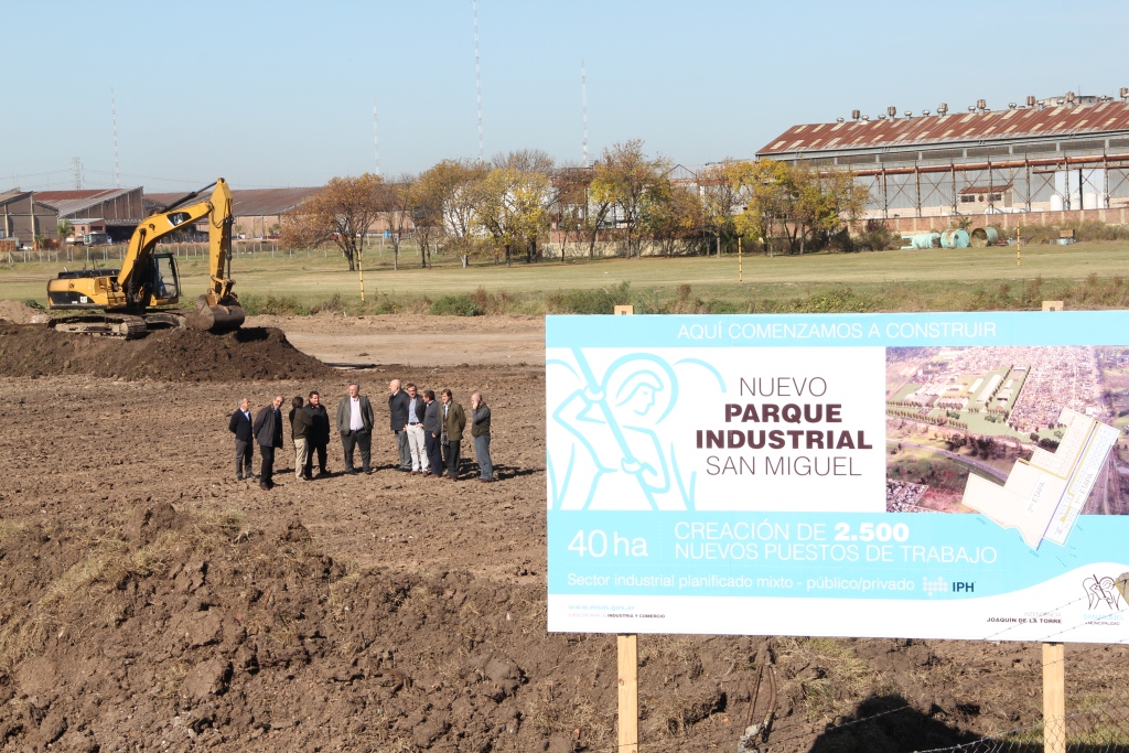 Comenzaron las obras en el Nuevo Parque Industrial de San Miguel