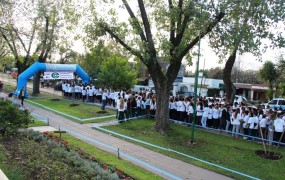 El corredor aeróbico fue el escenario de la maratón por la ceguera