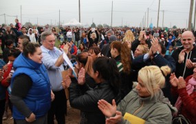 Joaquín destacó la tarea incansable de los vecinos para impulsar este proyecto