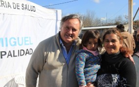 El Intendente saludó a las familias en Barrio El Polo