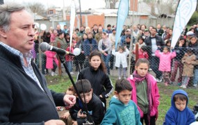 Joaquín destacó la presencia del Estado Municipal en un lugar que había sufrido varias tomas antes