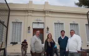 José Richards, Rosario Alioto y Carlos Marcos acompañaron a Joaquín en la recorrida