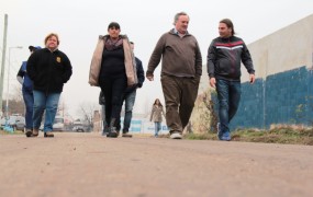 También caminaron sobre la calle Joaquín V