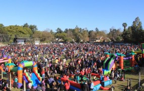 Hubo inflables y shows durante toda la tarde