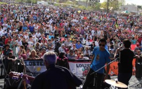 Agustín Juárez cantó ante una multitud