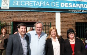 Arroyo, Joaquín, María José Tedeschi y María Rosa Silva estuvieron presentes