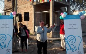 El intendente agradeció a los vecinos por la colaboración en los tiempos de obra