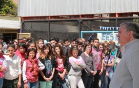 Joaquín inauguró obras de ampliación en la escuela 25