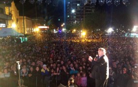 Joaquín resaltó la concurrencia de los vecinos y destacó una vez más la unión del pueblo de San Miguel