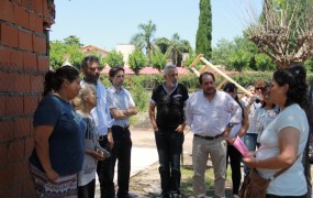 Se hizo una visita al barrio Hospital donde se está llevando a cabo la regularización dominial