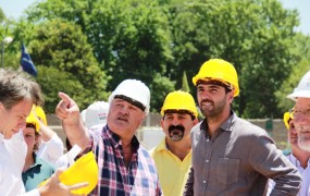 Joaquín de la Torre visitó el avance de las obras junto al Director Ejecutivo de ANSeS, Emilio Basavilbaso