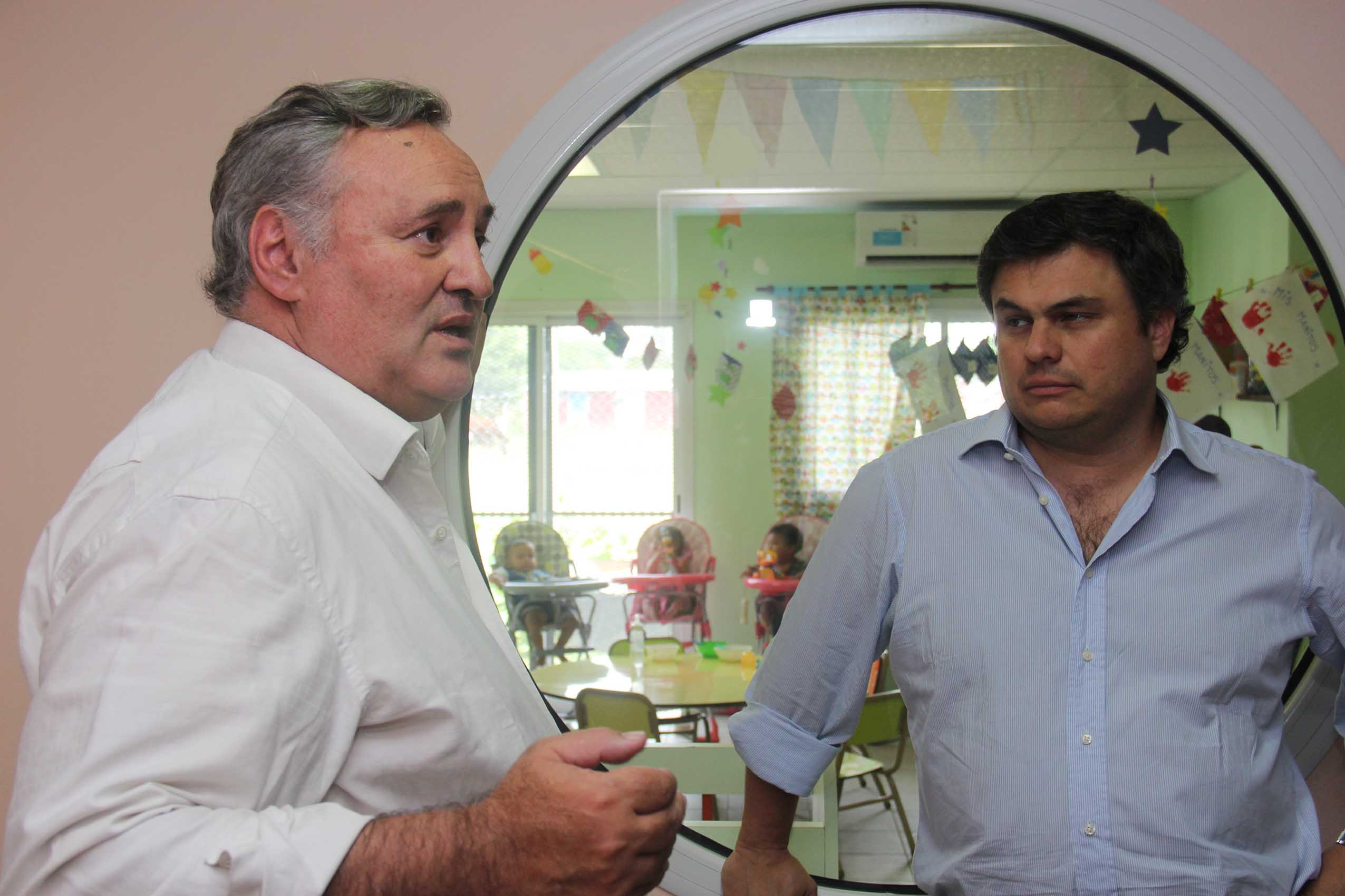 Joaquín de la Torre visitó el Centro de Desarrollo Infantil de Barrio El Polo junto al Ministro de Desarrollo Social Bonaerense