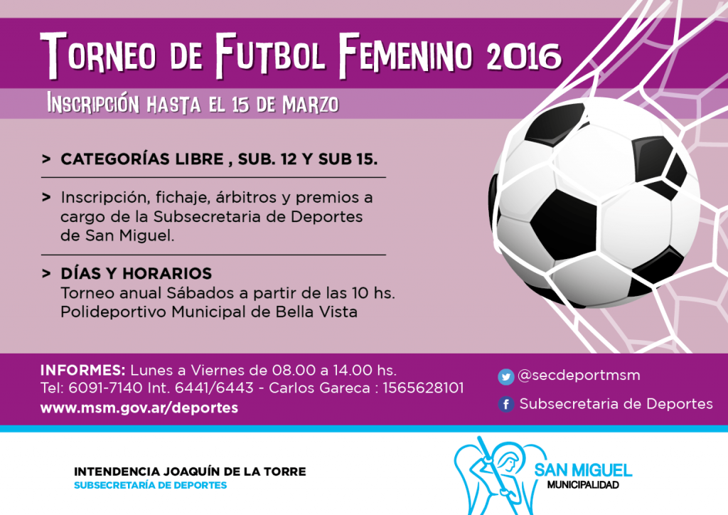 TORNEO DE FÚTBOL FEMENINO