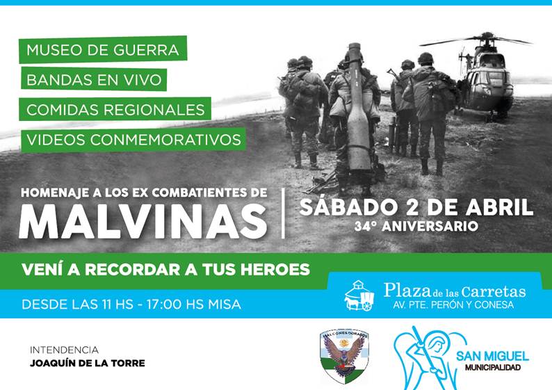 San Miguel prepara el homenaje a los héroes de Malvinas